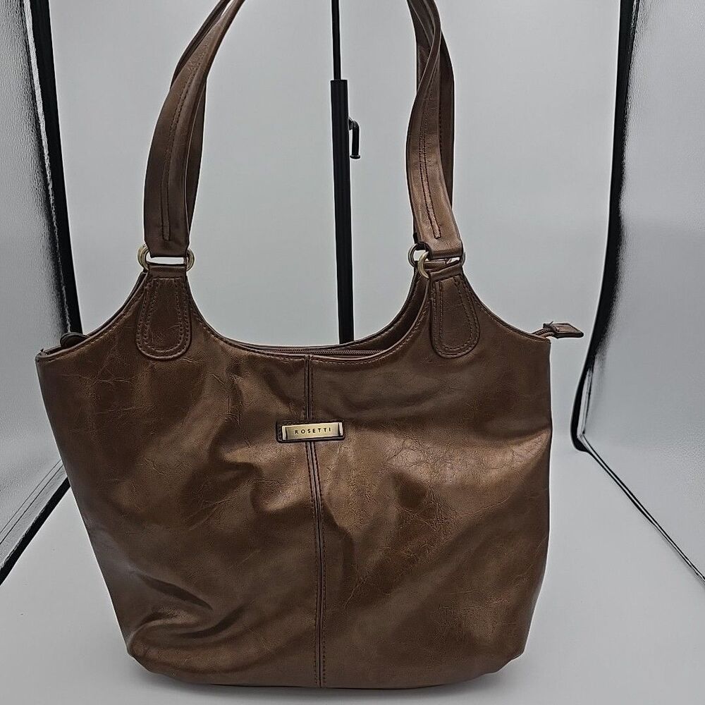 Rosetti Brown Handbag Faux Leather Y2k